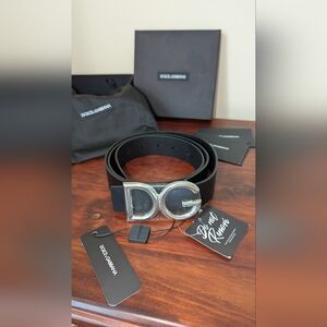 Dolce and Gabbana Men's Black Belt